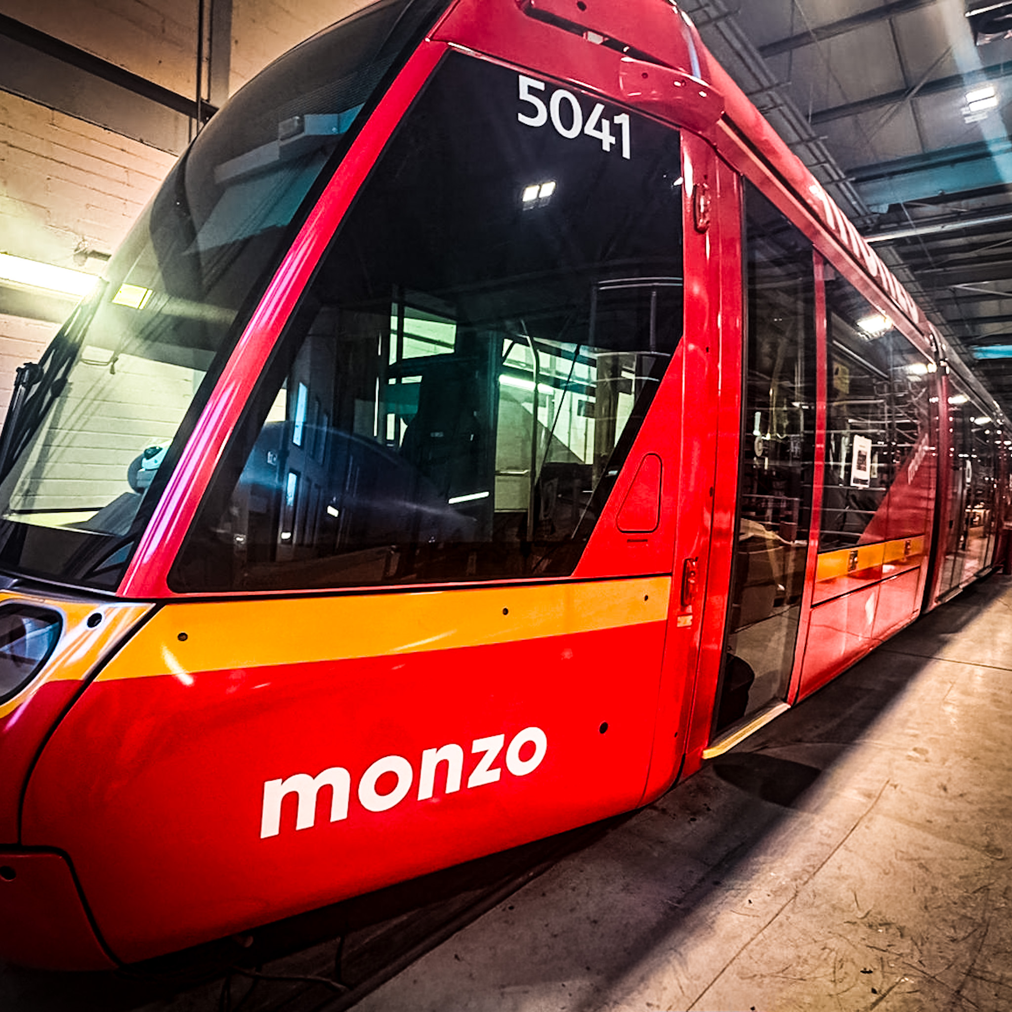 RAIL VEHICLE BRANDING project with premium colour change wrap applied to a tram or train vehicle in the UK